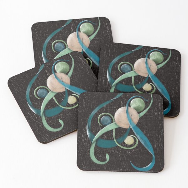 Item preview, Abstract Ribbons and Bubbles designed and sold by KarynPDesigns.
