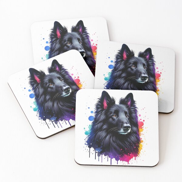 Item preview, Watercolor Belgian Sheepdog designed and sold by TheAnimalZ00.