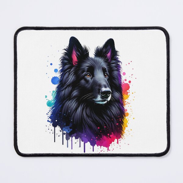 Item preview, Watercolor Belgian Sheepdog designed and sold by TheAnimalZ00.