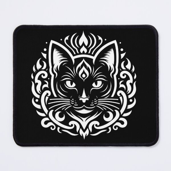 Item preview, Cat line drawing - white/black (6) designed and sold by fatimah-SL.