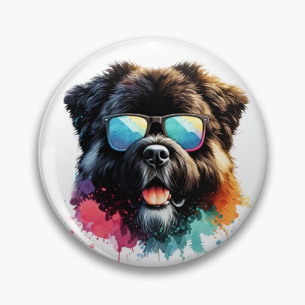 Item preview, Watercolor Bouvier Des Flandres Wearing Sunglasses designed and sold by TheAnimalZ00.