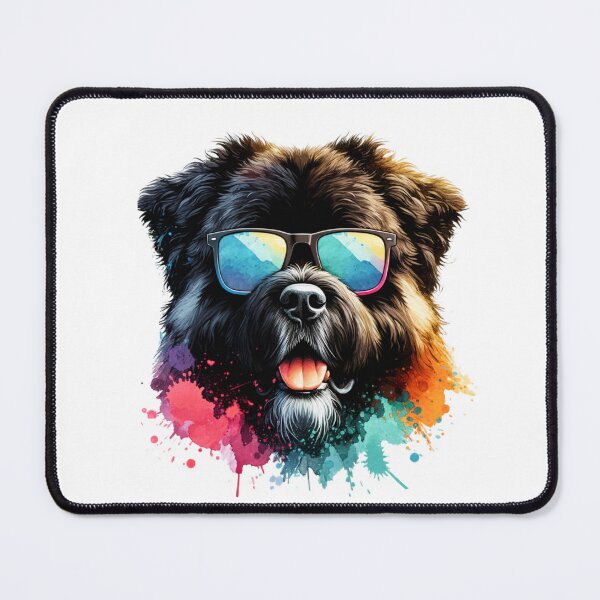 Item preview, Watercolor Bouvier Des Flandres Wearing Sunglasses designed and sold by TheAnimalZ00.