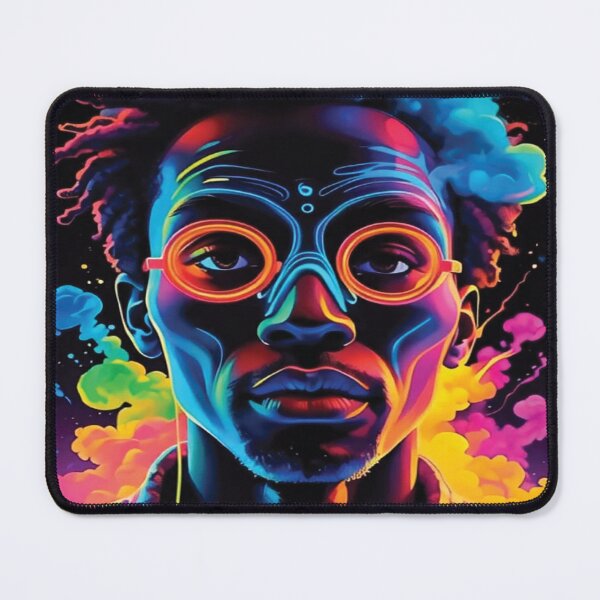 Item preview, Neon Afro-Surrealism Portrait designed and sold by ImevsIsfau.