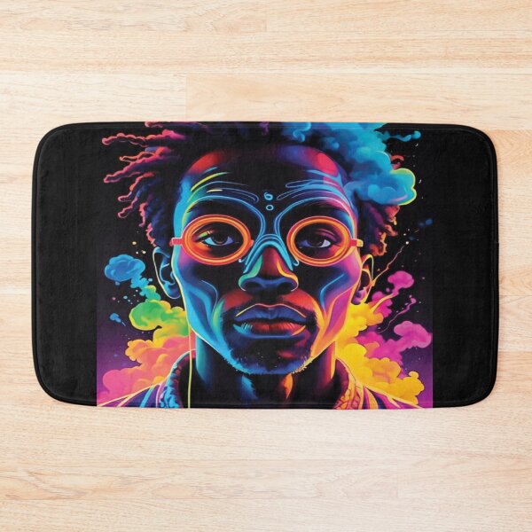 Item preview, Neon Afro-Surrealism Portrait	 designed and sold by ImevsIsfau.