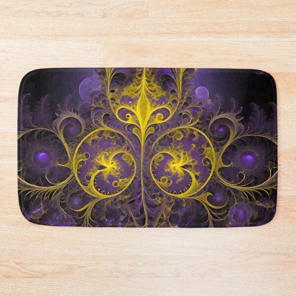 Item preview, Abstract Fractal: Yellow and Purple Symmetric Delight designed and sold by MrKATORSKI.