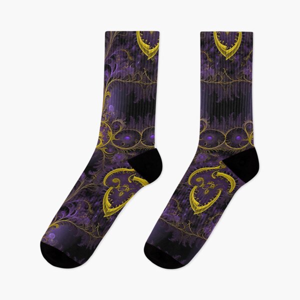 Item preview, Abstract Fractal: Yellow and Purple Symmetric Delight designed and sold by MrKATORSKI.