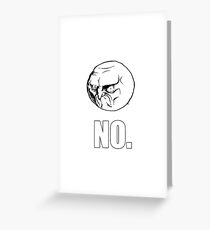 Funny No Face MEME Greeting Card