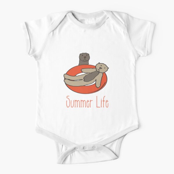 Otter Summer Life Tubing Short Sleeve Baby One-Piece
