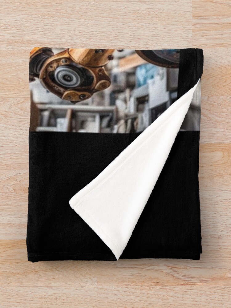 Thumbnail 3 of 6, Throw Blanket, Cosmic Creativity Android Canvas designed and sold by IncekObesh.