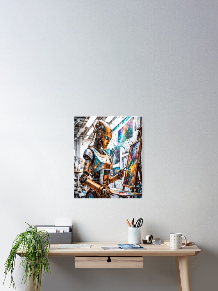 Thumbnail 2 of 3, Poster, Cosmic Creativity Android Canvas	 designed and sold by IncekObesh.