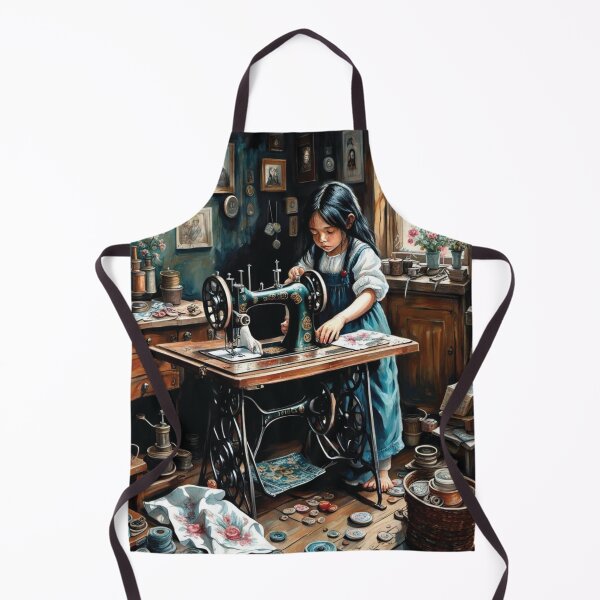 Item preview, Timeless Craft Vintage Sewing Room Artwork designed and sold by IncekObesh.
