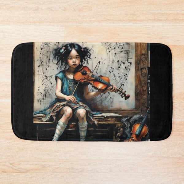 Item preview, Melody of Solitude Violin Art	 designed and sold by IncekObesh.