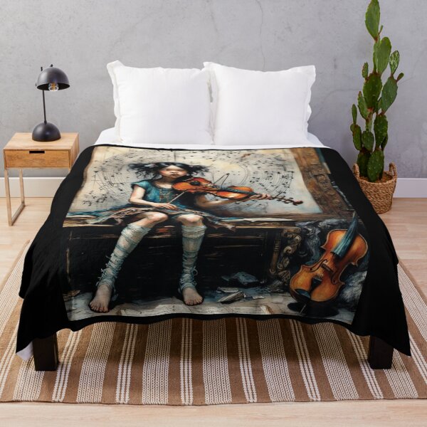 Item preview, Melody of Solitude Violin Art	 designed and sold by IncekObesh.