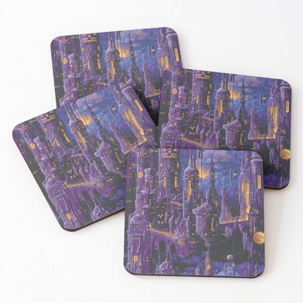 Item preview, Midnight Quantum City - Seamless designed and sold by GalacticLabs.