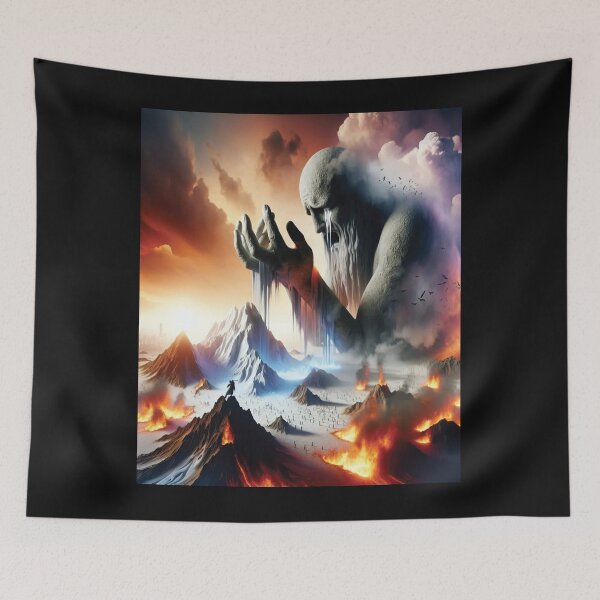 Item preview, Titan's Lament: A Mythic Landscape Art	 designed and sold by BilliMacat.