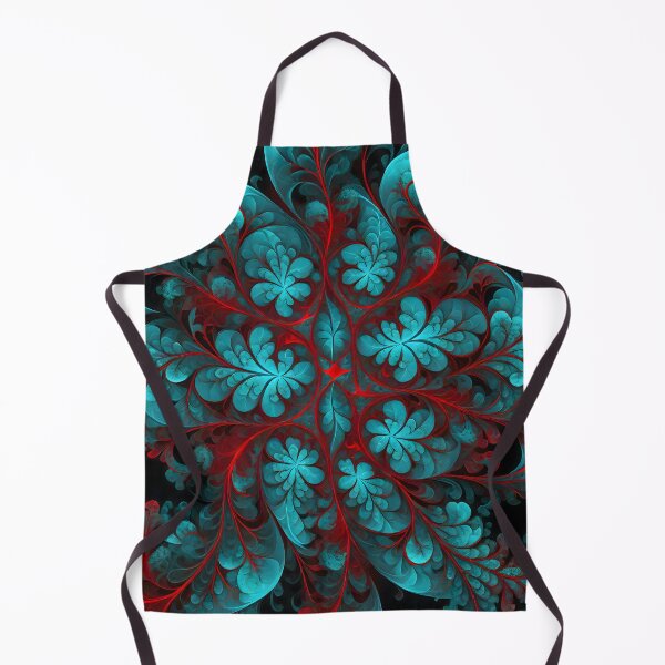 Item preview, Abstract Fractal: Red and Cyan Symmetric Delight designed and sold by MrKATORSKI.