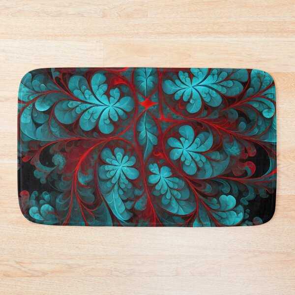 Item preview, Abstract Fractal: Red and Cyan Symmetric Delight designed and sold by MrKATORSKI.