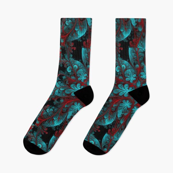 Item preview, Abstract Fractal: Red and Cyan Symmetric Delight designed and sold by MrKATORSKI.