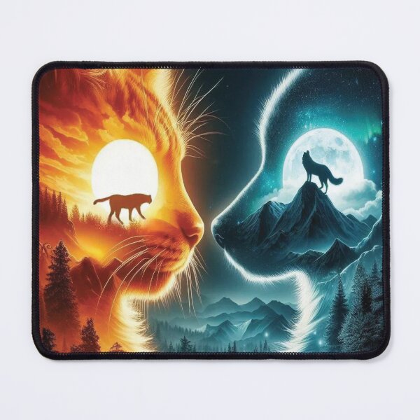 Item preview, Celestial Twins: Cosmic Animal Art designed and sold by BilliMacat.