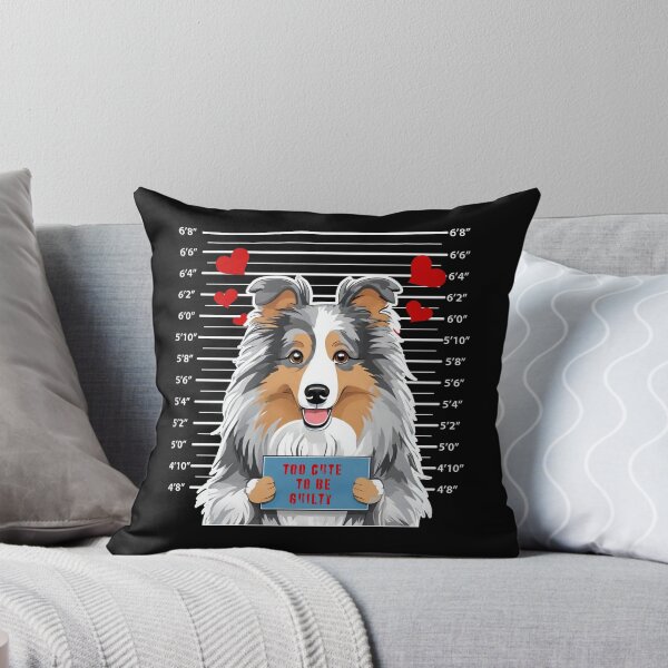 Item preview, Prisoner Dog Shetland Sheepdog  "Too Cute To Be Guilty" designed and sold by GoodyPaws.