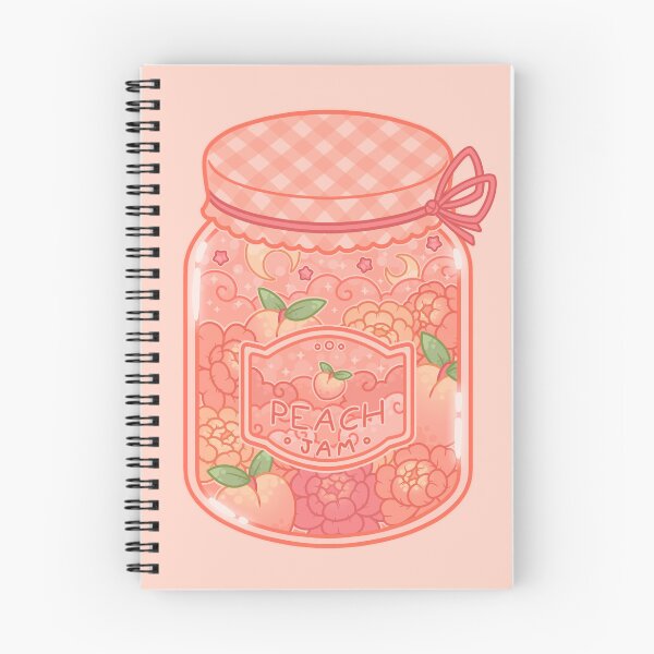 Item preview, peach jam jar designed and sold by Tenti-Q.