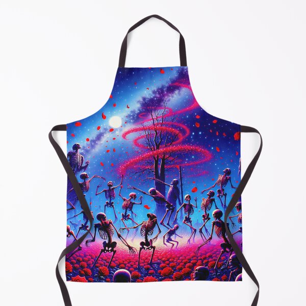 Item preview, Celestial Skeletons Dance Under Midnight Stars and Planets designed and sold by HippieFarms11.