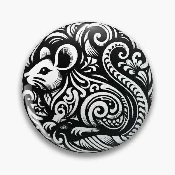 Item preview, Rat line drawing - white/black (1) designed and sold by fatimah-SL.