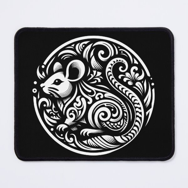 Item preview, Rat line drawing - white/black (1) designed and sold by fatimah-SL.