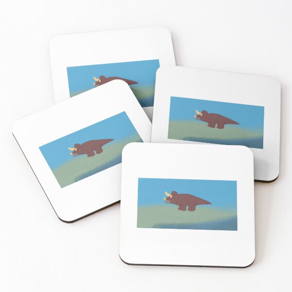 Item preview, Triceratops standing in plains lake designed and sold by Deinocheirus1.