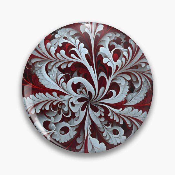 Item preview, Abstract Fractal: Red and White Symmetric Magic designed and sold by MrKATORSKI.