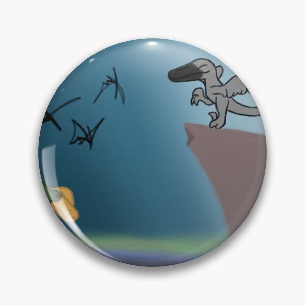 Item preview, Landscape of austroraptor, pterosaurs, edmontosaurus designed and sold by Deinocheirus1.