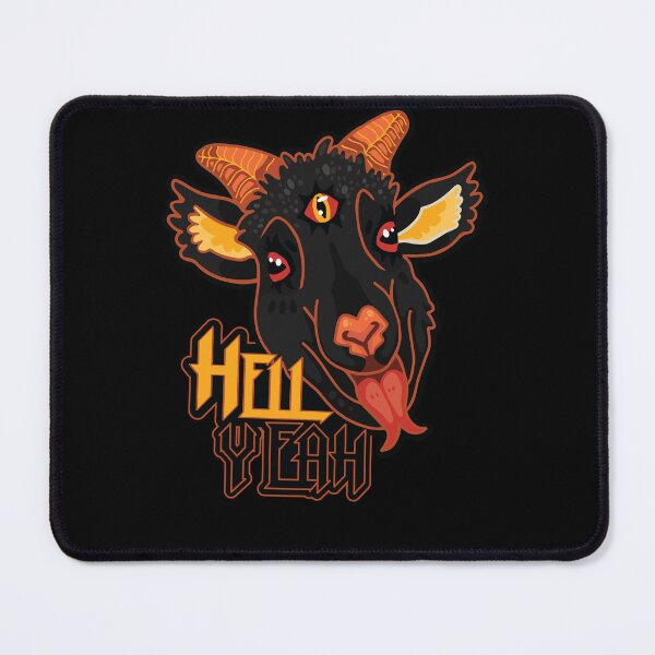 Item preview, Heck Yeah Black Goat designed and sold by SpookyCuteCharm.