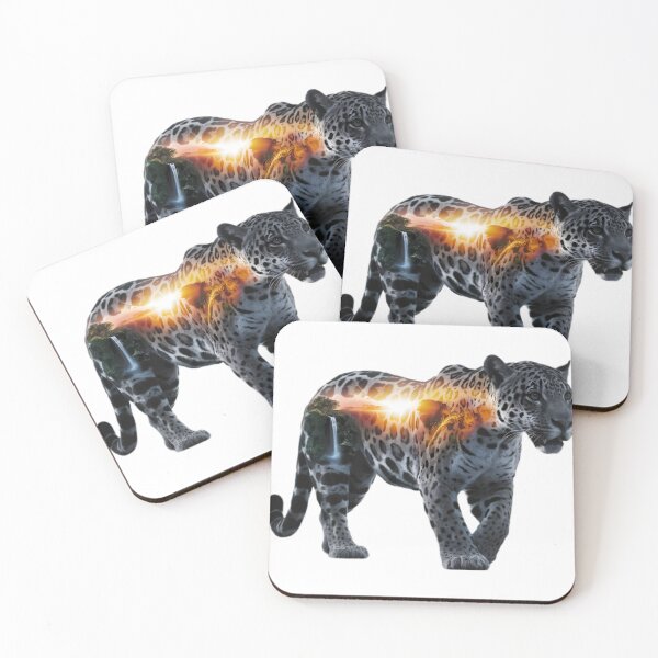 Item preview, Jaguar With Jungle Sunrise designed and sold by PlanetMarker.