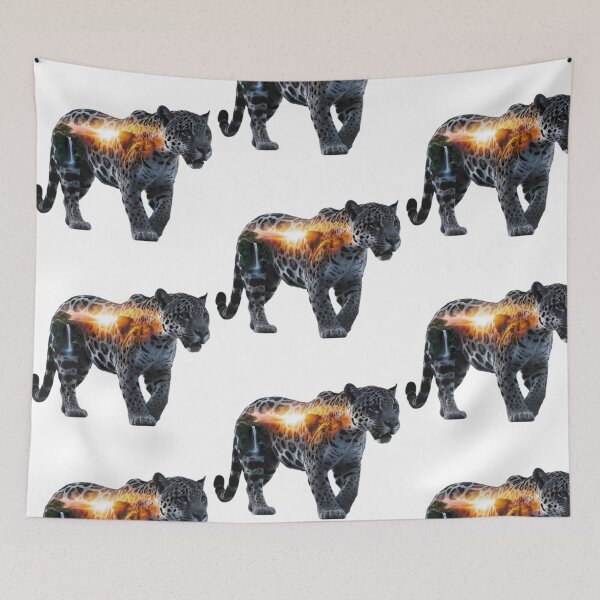 Item preview, Jaguar With Jungle Sunrise designed and sold by PlanetMarker.