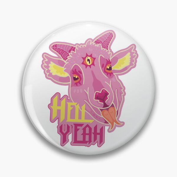Item preview, Heck Yeah Pink Goat designed and sold by SpookyCuteCharm.