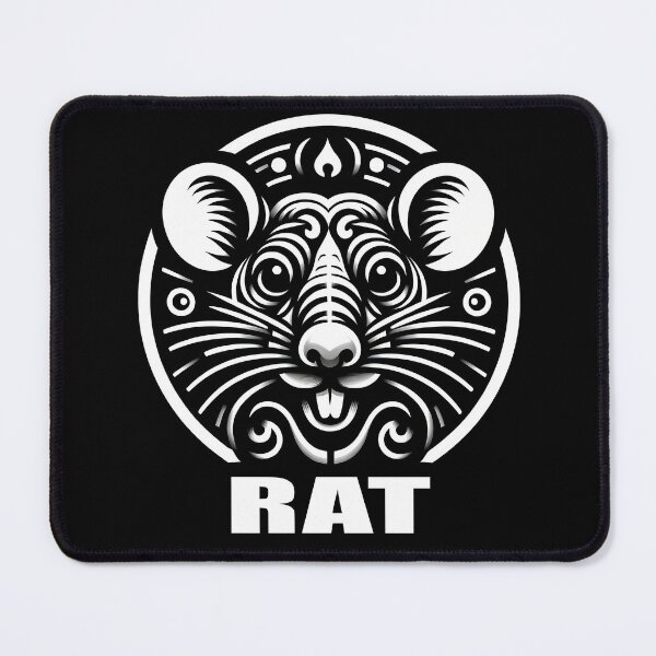 Item preview, Rat line drawing - white/black (3) designed and sold by fatimah-SL.
