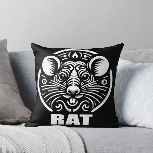 Item preview, Rat line drawing - white/black (3) designed and sold by fatimah-SL.