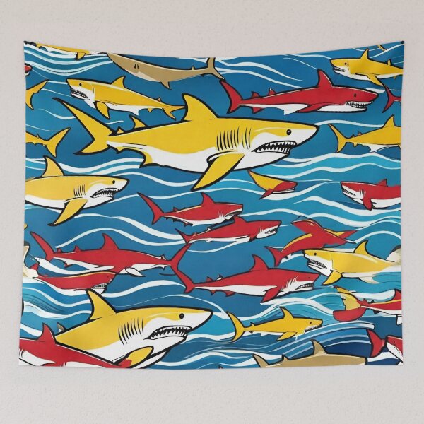 Item preview, Crazy Colourful Sharks designed and sold by pUNKnown.