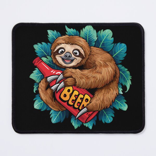 Item preview, Beer Drinking Sloth Shirt designed and sold by PeelZinc.