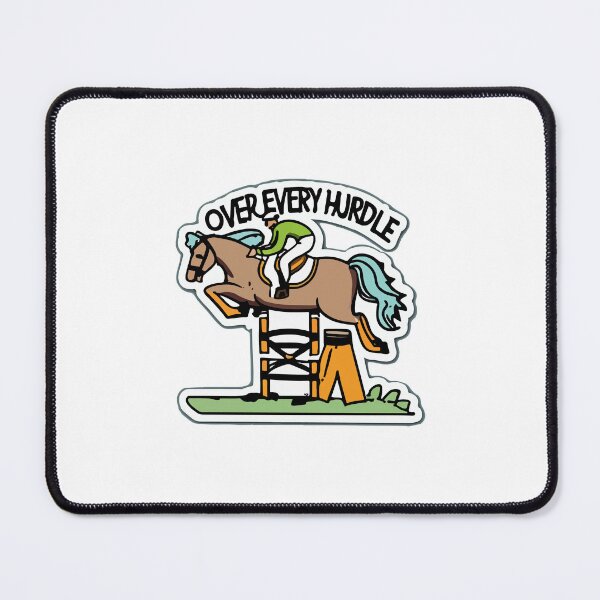 Item preview, Equestrian Jumping - Over Every Hurdle Motivational Design designed and sold by NiftyWrx.