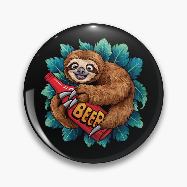 Item preview, Beer Drinking Sloth Shirt designed and sold by PeelZinc.
