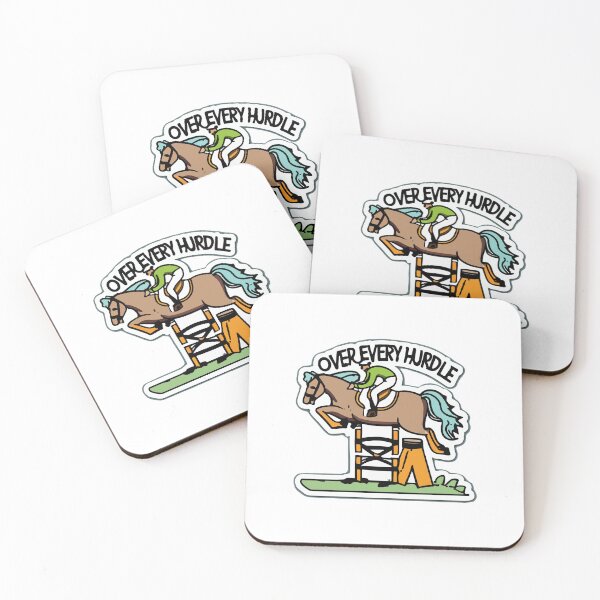 Item preview, Equestrian Jumping - Over Every Hurdle Motivational Design designed and sold by NiftyWrx.
