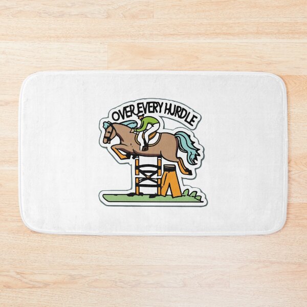 Item preview, Equestrian Jumping - Over Every Hurdle Motivational Design designed and sold by NiftyWrx.