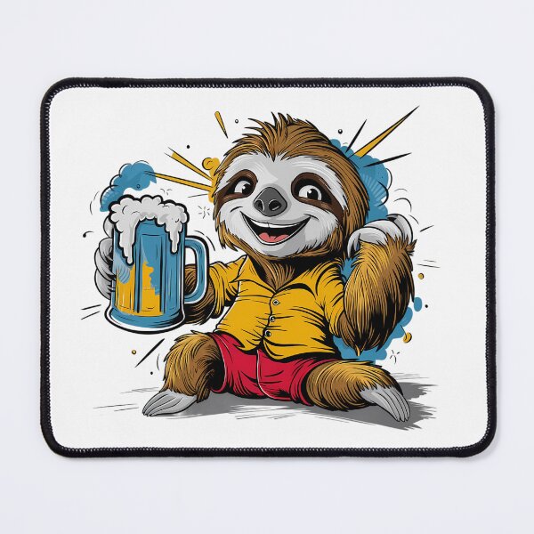 Item preview, Beer Drinking Sloth Shirt designed and sold by PeelZinc.