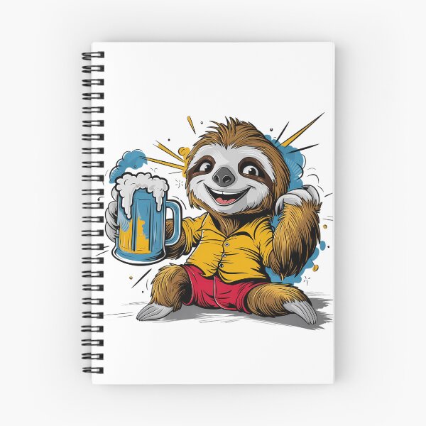 Item preview, Beer Drinking Sloth Shirt designed and sold by PeelZinc.