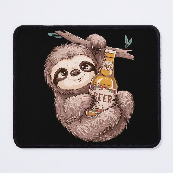 Item preview, Beer Drinking Sloth Shirt designed and sold by PeelZinc.
