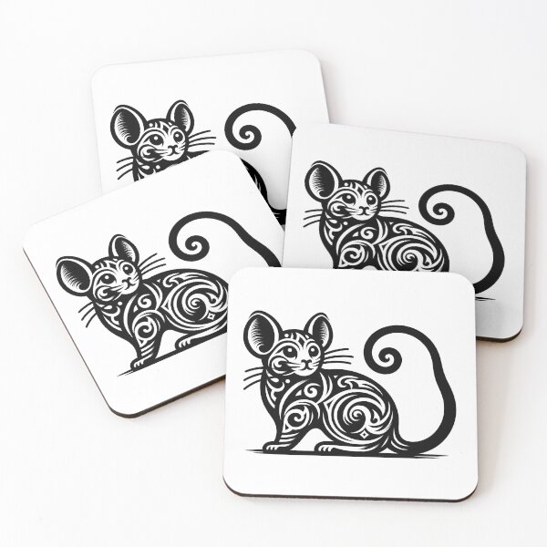 Item preview, Rat line drawing - white/black (4) designed and sold by fatimah-SL.
