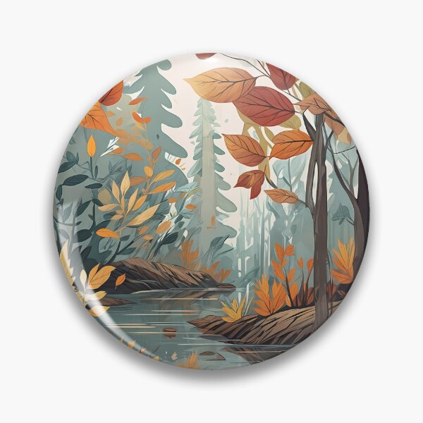 Item preview, Art of Woodland Scene in Autumn Season designed and sold by creativekrish.