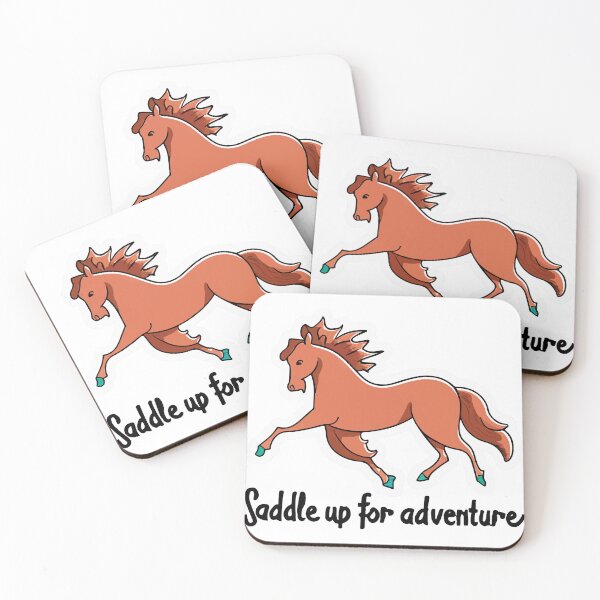 Item preview, Whimsical Horse Adventure Illustration designed and sold by NiftyWrx.