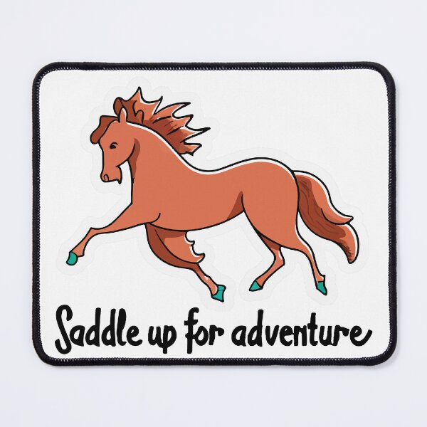 Item preview, Whimsical Horse Adventure Illustration designed and sold by NiftyWrx.
